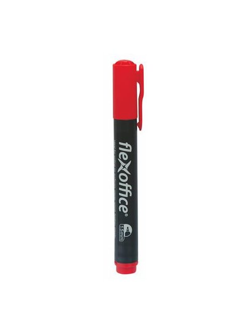 Alkoholos marker, 1,5 mm, kúpos, FLEXOFFICE "PM03", piros (FOPM03P)
