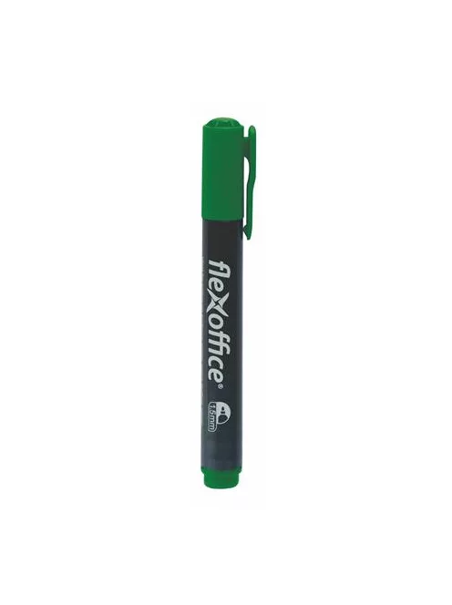 Alkoholos marker, 1,5 mm, kúpos, FLEXOFFICE "PM03", zöld (FOPM03Z)