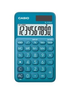   Számológép, asztali, 10 számjegy, CASIO "SL 310" kék (GCSL310BU)