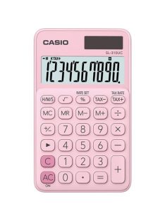   Számológép, asztali, 10 számjegy, CASIO "SL 310K", világos rózsaszín (GCSL310PK)