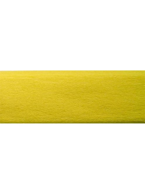 Krepp-papír, 50x200 cm, VICTORIA, citromsárga (HPRV0023)