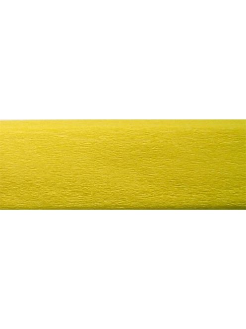 Krepp-papír, 50x200 cm, VICTORIA, citromsárga (HPRV0023)