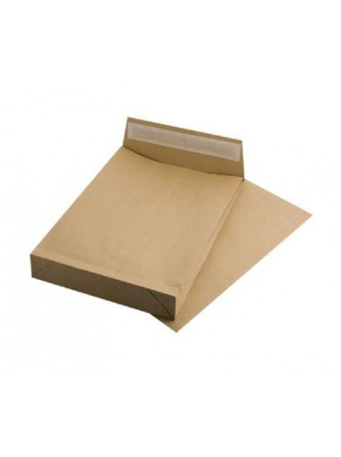 Redős-talpas tasak, TB4, szilikonos, 50 mm talp, VICTORIA PAPER, barna kraft (IBI34)