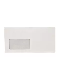   Boríték, LA4, szilikonos, bal ablakos, VICTORIA PAPER, 1000 db (IBI43)