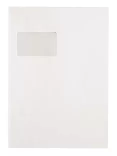   Boríték, TC4, szilikonos, bal ablakos (50 x 100),  VICTORIA PAPER, 250 db (IBI47)