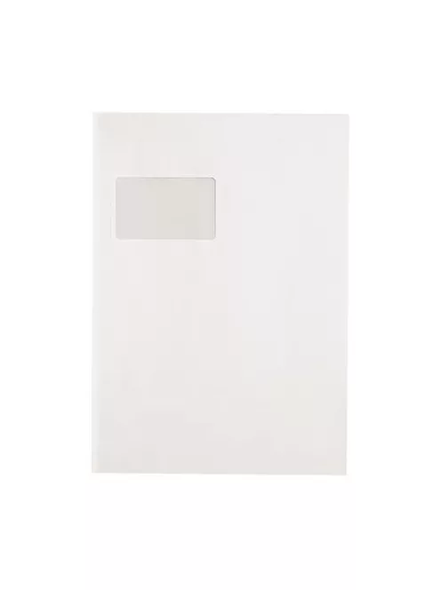 Boríték, TC4, szilikonos, bal ablakos (50 x 100),  VICTORIA PAPER, 250 db (IBI47)