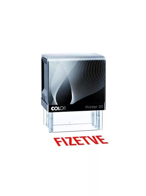 Bélyegző, szó, COLOP "Printer IQ 20/L", Fizetve (IC1342100)