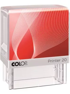   Bélyegző, COLOP "Printer IQ 20" fehér ház - fekete párnával (IC1462016)