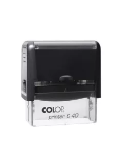   Bélyegző, COLOP "Printer C 40", fekete cserepárnával (IC1524000U)