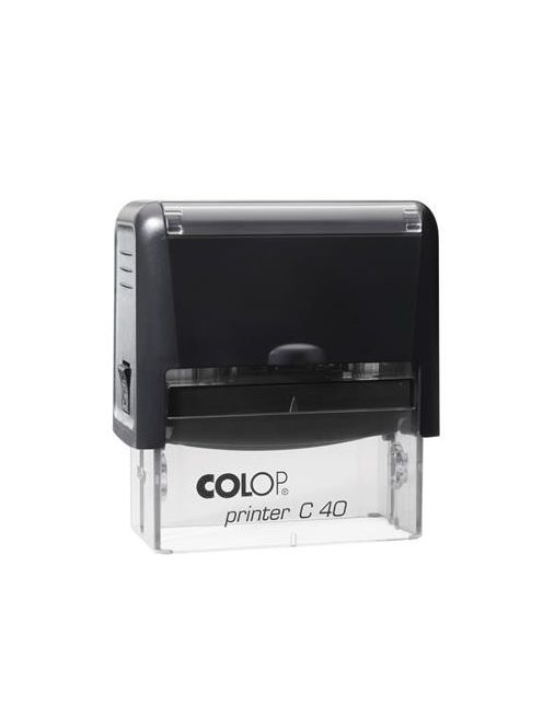 Bélyegző, COLOP "Printer C 40", fekete cserepárnával (IC1524000U)