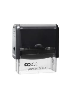   Bélyegző, COLOP "Printer C 40", kék cserepárnával (IC1524007U)