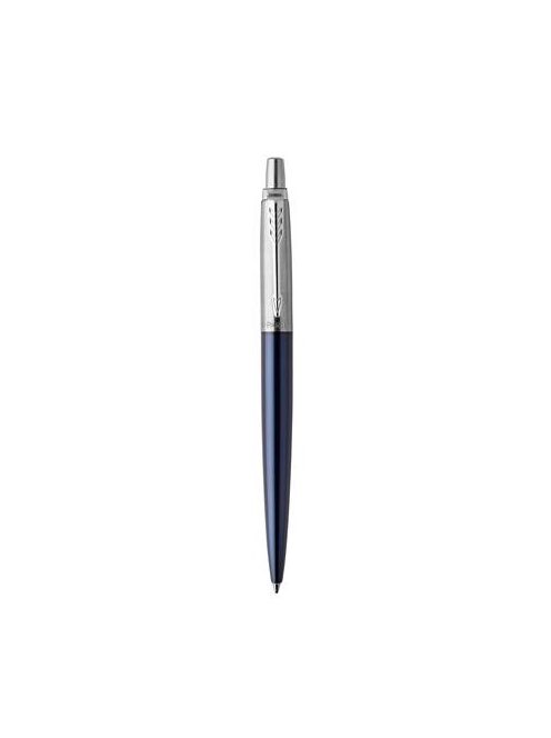 Golyóstoll, 0,7 mm, ezüst színű klip, royal kék tolltest, PARKER, "Royal Jotter", kék (ICPJRBPK)
