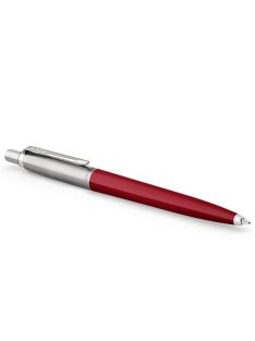   Golyóstoll, 0,7 mm, ezüst színű klip, piros tolltest, PARKER "Royal Jotter Originals", kék (ICPJRBPP)
