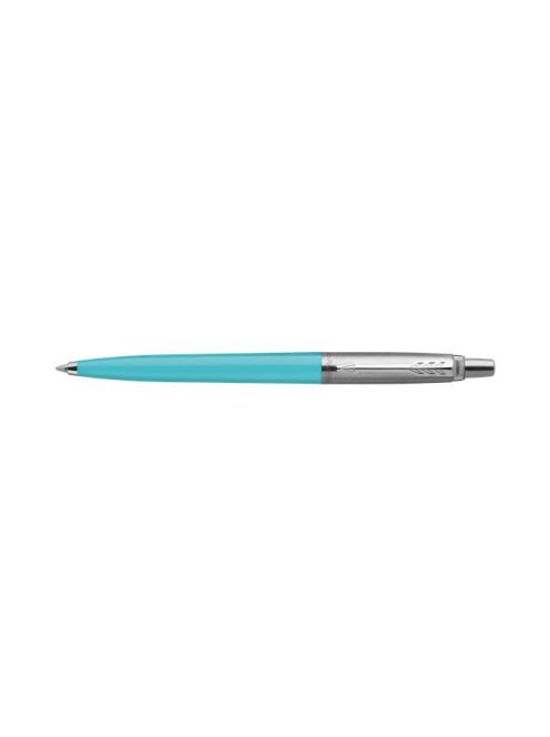 Golyóstoll szett, 0,7 mm, ezüst színű klip, piros és kék tolltest, PARKER "Jotter Glam Rock", kék (ICPJRGRPK)