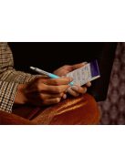 Golyóstoll szett, 0,7 mm, ezüst színű klip, piros és kék tolltest, PARKER "Jotter Glam Rock", kék (ICPJRGRPK)