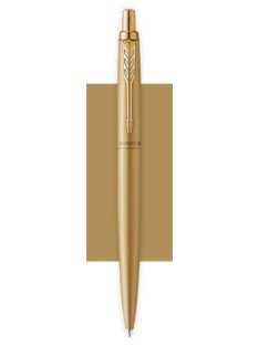   Golyóstoll, 0,7 mm, nyomógombos, arany színű klip, arany tolltest, PARKER, "Royal Jotter XL", kék (ICPJRXLA)