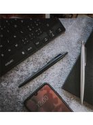 Golyóstoll, 0,7 mm, nyomógombos, fekete színű klip, matt fekete tolltest, PARKER, "Royal Jotter XL", kék (ICPJRXLF)