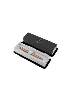   Golyóstoll, 0,7 mm, nyomógombos, rózsaszín klip, rózsaszín tolltest, PARKER, "Royal Jotter XL", kék (ICPJRXLR)