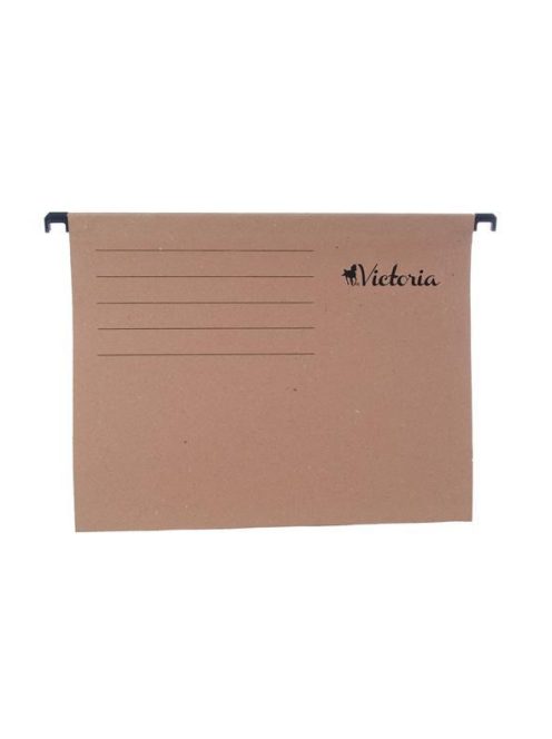 Függőmappa, karton, A4, VICTORIA OFFICE, natúr (IDFNA)