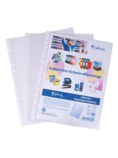   Genotherm, lefűzhető, A4+, 55 mikron, víztiszta, VICTORIA OFFICE (IDGLP)