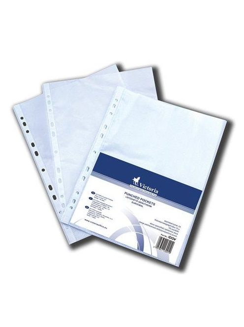 Genotherm, lefűzhető, A4, 50 mikron, víztiszta, VICTORIA OFFICE (IDGV)