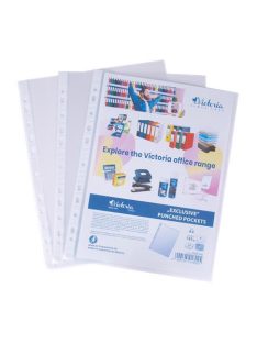   Genotherm, lefűzhető, A4, 145 mikron, víztiszta, VICTORIA OFFICE (IDGV145)