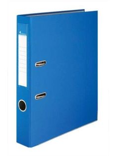   Iratrendező, 50 mm, A4, PP/karton, élvédő sínnel, VICTORIA OFFICE, "Basic", kék (IDI50K)
