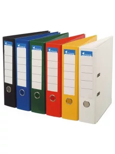   Iratrendező, 75 mm, A4, PP/PP, élvédő sínnel, VICTORIA OFFICE, "Premium", sárga (IDIP75S)