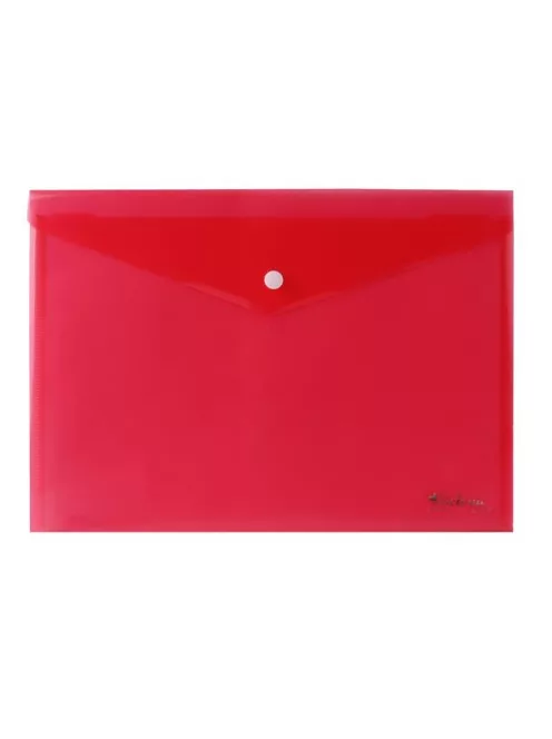 Irattartó tasak, A4, PP, patentos, VICTORIA OFFICE, piros (IDITA4P)