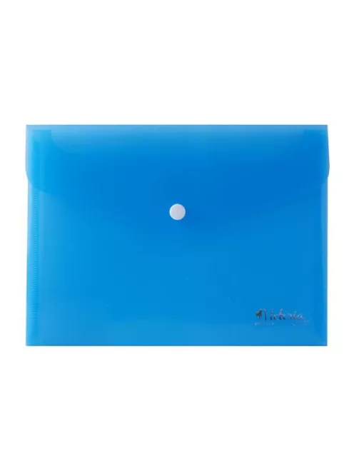 Irattartó tasak, A5, PP, patentos, VICTORIA OFFICE, kék (IDITA5K)