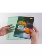 Irattartó tasak, A5, PP, patentos, VICTORIA OFFICE, zöld (IDITA5Z)