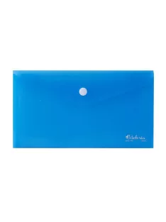   Irattartó tasak, DL, PP, patentos, VICTORIA OFFICE, kék (IDITDLK)
