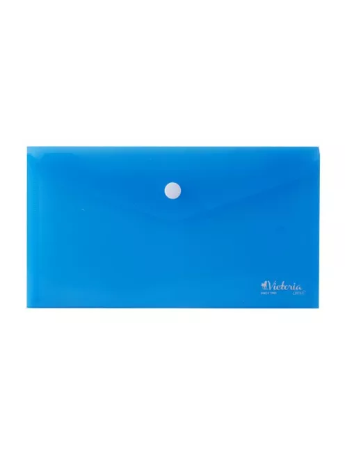 Irattartó tasak, DL, PP, patentos, VICTORIA OFFICE, kék (IDITDLK)