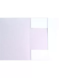   Pólyás dosszié, karton, A4, VICTORIA OFFICE, fehér (IDPI01)