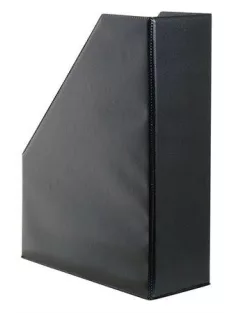 Iratpapucs, PVC, 95 mm, VICTORIA OFFICE, fekete (IDVFK)