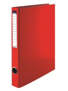   Gyűrűs könyv, 4 gyűrű, 35 mm, A4, PP/karton, VICTORIA OFFICE, piros (IDVGY09)