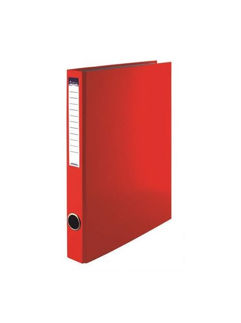 Gyűrűs könyv, 4 gyűrű, 35 mm, A4, PP/karton, VICTORIA OFFICE, piros (IDVGY09)
