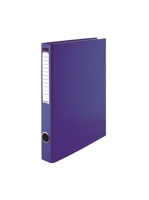 Gyűrűs könyv, 4 gyűrű, 35 mm, A4, PP/karton, VICTORIA OFFICE, kék (IDVGY11)
