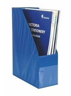 Iratpapucs, PVC, 95 mm, VICTORIA OFFICE, kék (IDVK)