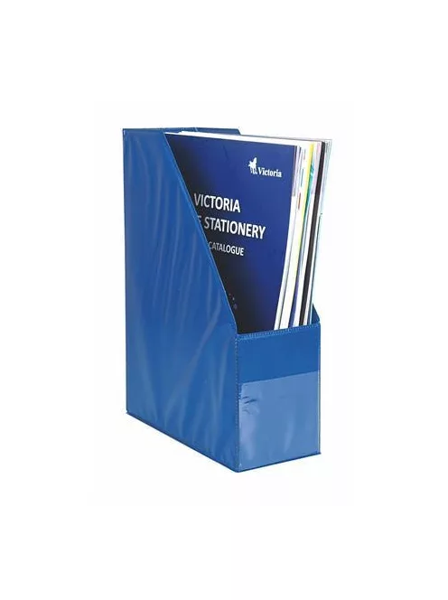 Iratpapucs, PVC, 95 mm, VICTORIA OFFICE, kék (IDVK)