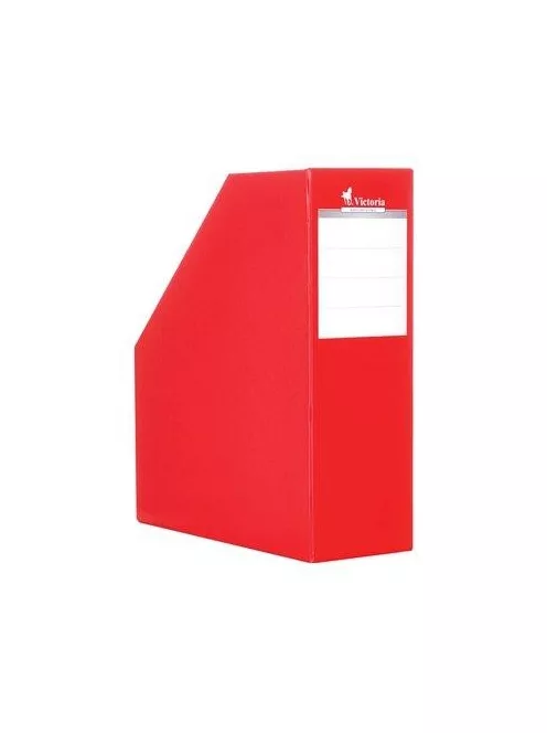 Iratpapucs, karton, 90 mm, VICTORIA OFFICE, piros (IDVPP)