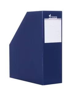   Iratpapucs, karton, 90 mm, VICTORIA OFFICE, sötétkék (IDVPSK)