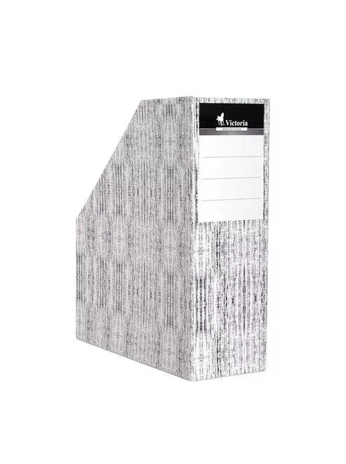 Iratpapucs, karton, 90 mm, VICTORIA OFFICE, "Textil" (IDVPT)