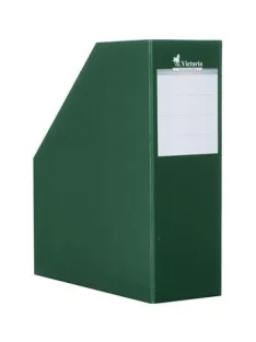 Iratpapucs, karton, 90 mm, VICTORIA OFFICE, zöld (IDVPZ)
