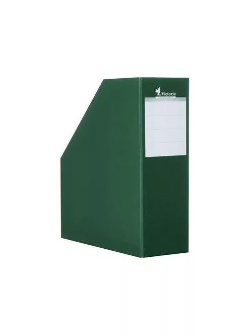 Iratpapucs, karton, 90 mm, VICTORIA OFFICE, zöld (IDVPZ)