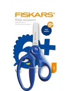 Olló, iskolai, 13 cm, FISKARS, kék (IF1064069)