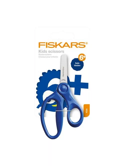 Olló, iskolai, 13 cm, FISKARS, kék (IF1064069)