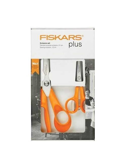 Olló készlet, FISKARS "Classic", narancssárga (IF859893) (IF859893)