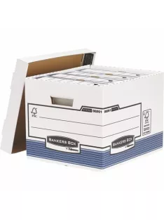  Archiválókonténer, karton, standard, "BANKERS BOX® SYSTEM by FELLOWES®", kék (IFW00261)