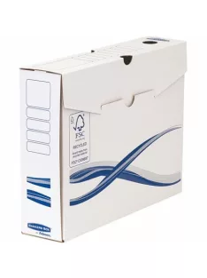   Archiválódoboz, A4, 80 mm, FELLOWES "Bankers Box Basic", kék-fehér (IFW4460103)